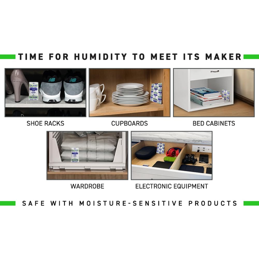 Davsorb Desiccant, White color, 100gm, 3 pack