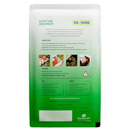 Davsorb Desiccant, White color, 100gm, 3 pack