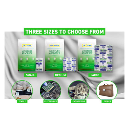 Davsorb Desiccant, White color, 100gm, 3 pack