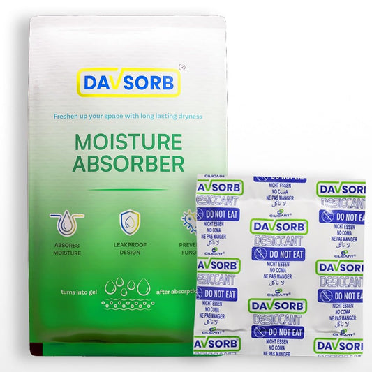 Davsorb Desiccant, White color, 50gm, 5 pack