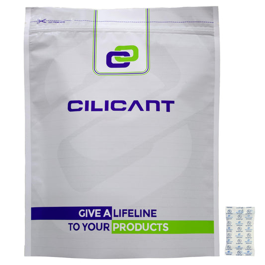 Cilicant Desiccant, White color, 25gm, 50 pack